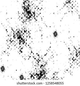 Vector grunge overlay texture. Black and white background