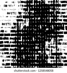 Vector grunge overlay texture. Black and white background