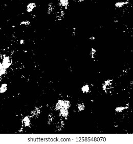 Vector grunge overlay texture. Black and white background