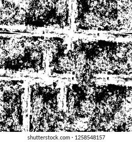 Vector grunge overlay texture. Black and white background