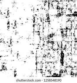 Vector grunge overlay texture. Black and white background