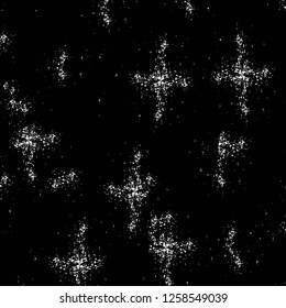 Vector grunge overlay texture. Black and white background