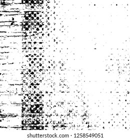 Vector grunge overlay texture. Black and white background