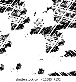Vector grunge overlay texture. Black and white background