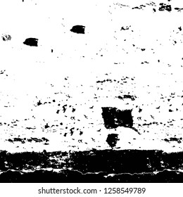 Vector grunge overlay texture. Black and white background