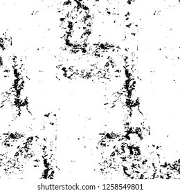 Vector grunge overlay texture. Black and white background