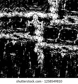 Vector grunge overlay texture. Black and white background