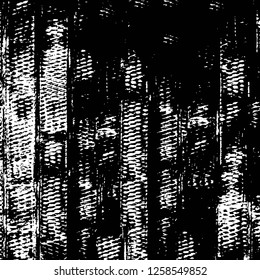 Vector grunge overlay texture. Black and white background