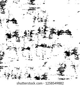 Vector grunge overlay texture. Black and white background