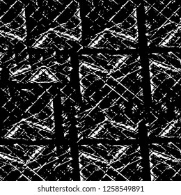 Vector grunge overlay texture. Black and white background