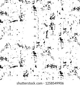Vector grunge overlay texture. Black and white background