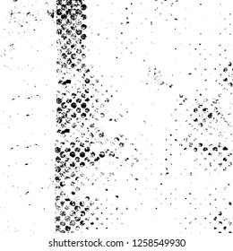 Vector grunge overlay texture. Black and white background