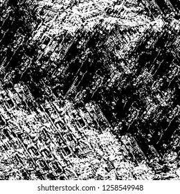 Vector grunge overlay texture. Black and white background