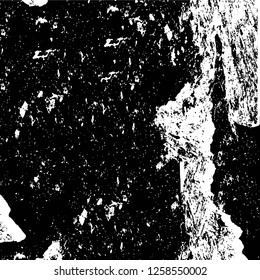 Vector grunge overlay texture. Black and white background