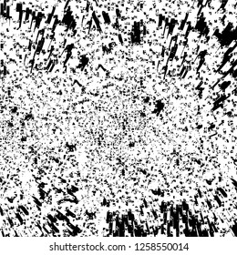 Vector grunge overlay texture. Black and white background