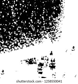 Vector grunge overlay texture. Black and white background