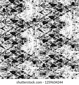 Vector grunge overlay texture. Black and white background