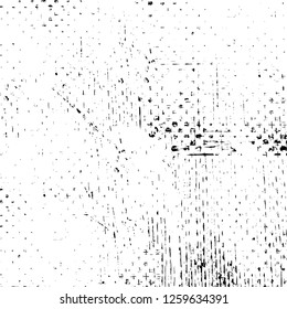 Vector grunge overlay texture. Black and white background