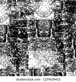 Vector grunge overlay texture. Black and white background