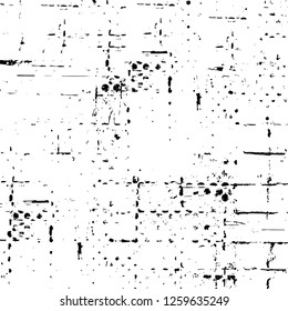 Vector grunge overlay texture. Black and white background