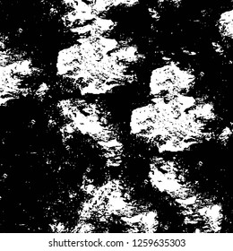 Vector grunge overlay texture. Black and white background