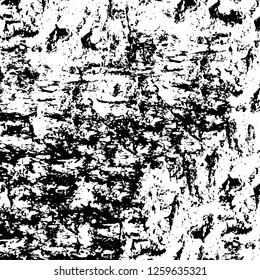 Vector grunge overlay texture. Black and white background