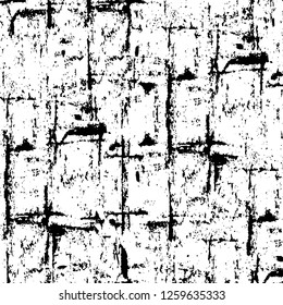 Vector grunge overlay texture. Black and white background