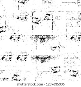 Vector grunge overlay texture. Black and white background