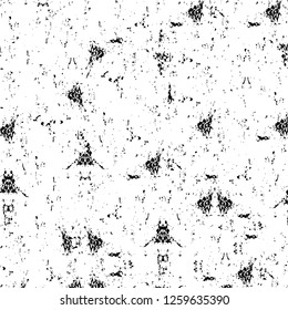 Vector grunge overlay texture. Black and white background