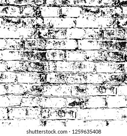 Vector grunge overlay texture. Black and white background