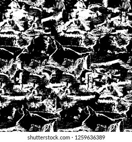 Vector grunge overlay texture. Black and white background