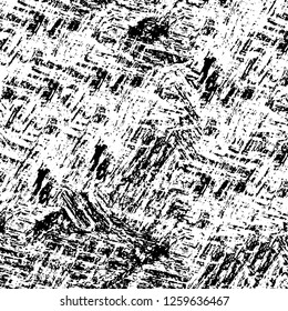 Vector grunge overlay texture. Black and white background