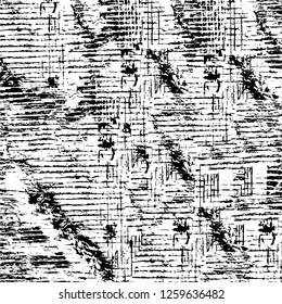Vector grunge overlay texture. Black and white background