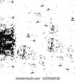 Vector grunge overlay texture. Black and white background