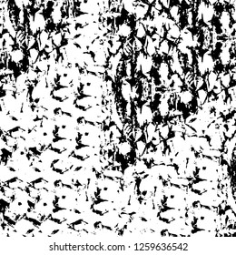 Vector grunge overlay texture. Black and white background
