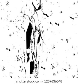 Vector grunge overlay texture. Black and white background