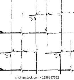 Vector grunge overlay texture. Black and white background