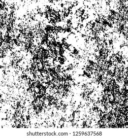 Vector grunge overlay texture. Black and white background
