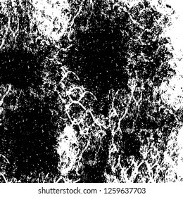 Vector grunge overlay texture. Black and white background