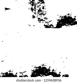 Vector grunge overlay texture. Black and white background
