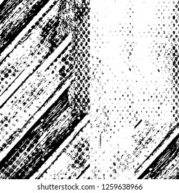 Vector grunge overlay texture. Black and white background