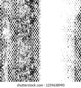Vector grunge overlay texture. Black and white background