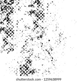 Vector grunge overlay texture. Black and white background