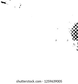 Vector grunge overlay texture. Black and white background