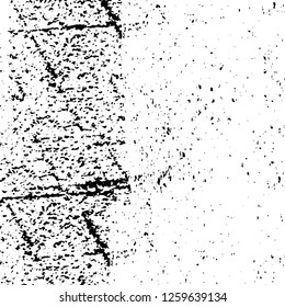 Vector grunge overlay texture. Black and white background
