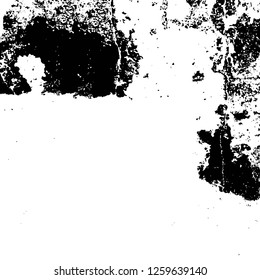 Vector grunge overlay texture. Black and white background