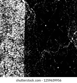 Vector grunge overlay texture. Black and white background