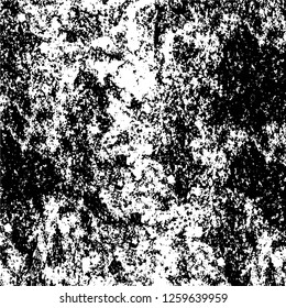 Vector grunge overlay texture. Black and white background