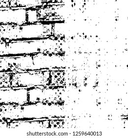 Vector grunge overlay texture. Black and white background
