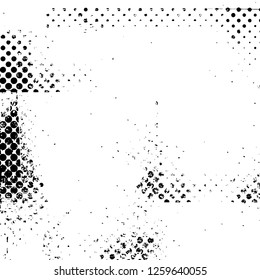 Vector grunge overlay texture. Black and white background